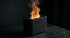 The Hearth Flame Diffuser — Matte Charcoal