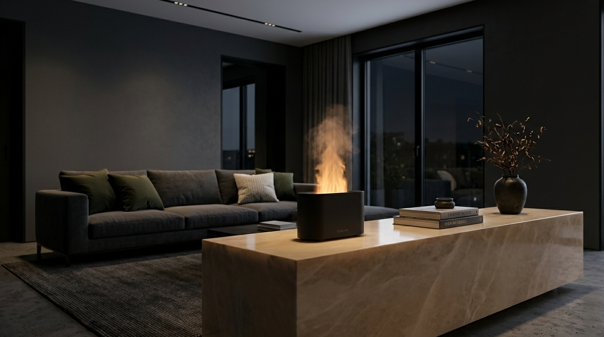 The Hearth Flame Diffuser — Matte Charcoal