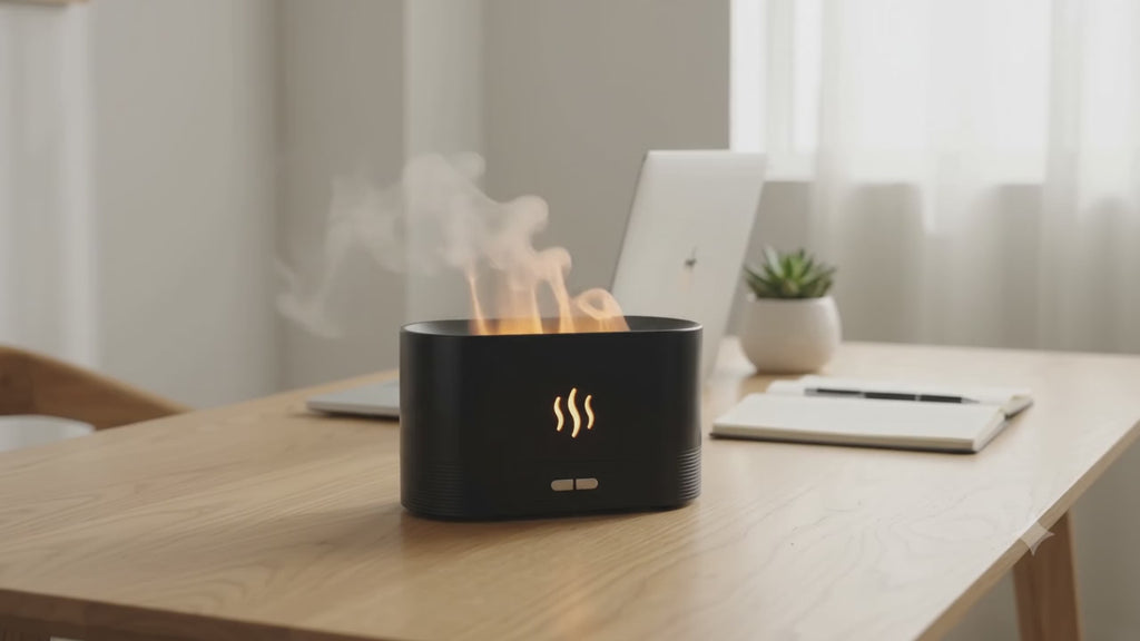 The Hearth Flame Diffuser — Matte Charcoal