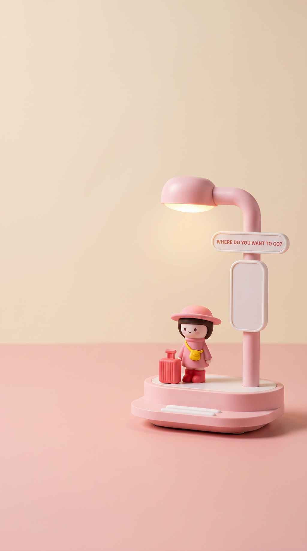 The Streetlight Companion — Cordless Ambient Lamp & Phone Stand
