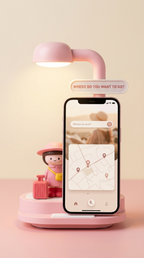 The Streetlight Companion — Cordless Ambient Lamp & Phone Stand